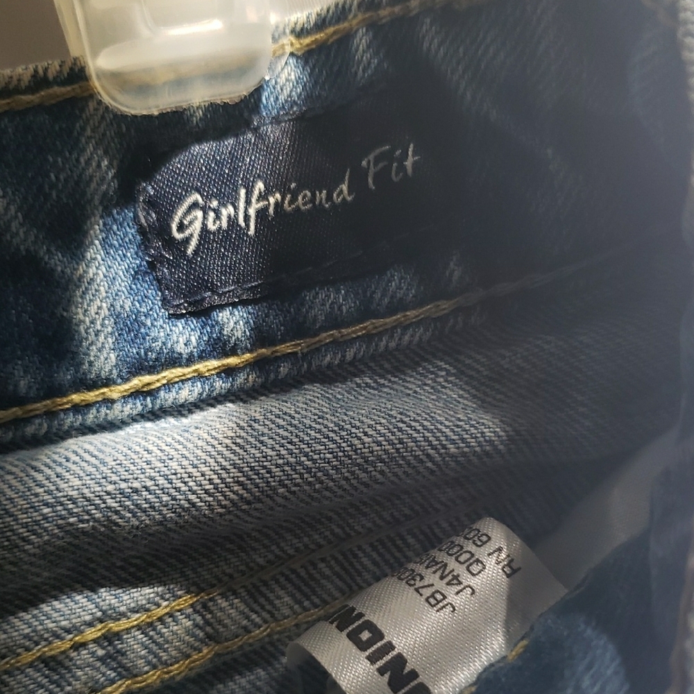 Ripped Light Denim Boyfriend Jeans - Girlfriend Fit - Picture 13 of 13